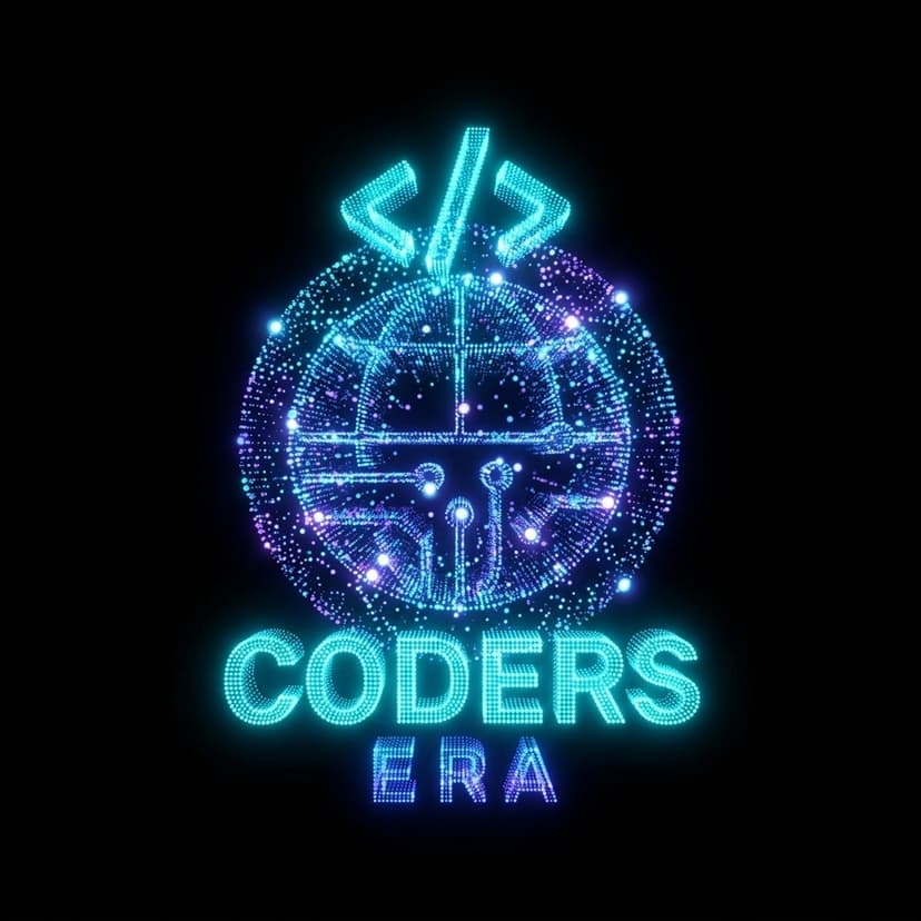 Coders Era Dotted Globe AI Logo